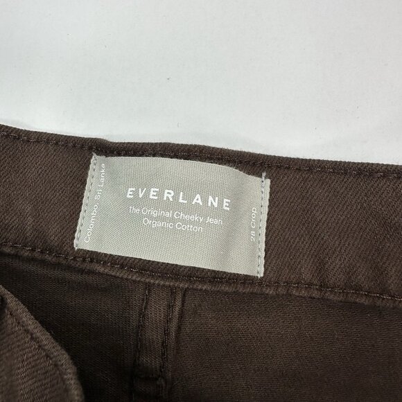 Everlane Women's Cocoa The Original Cheeky Minimalist Jeans W28-30‎ Crop/L26.2 - Picture 5 of 11